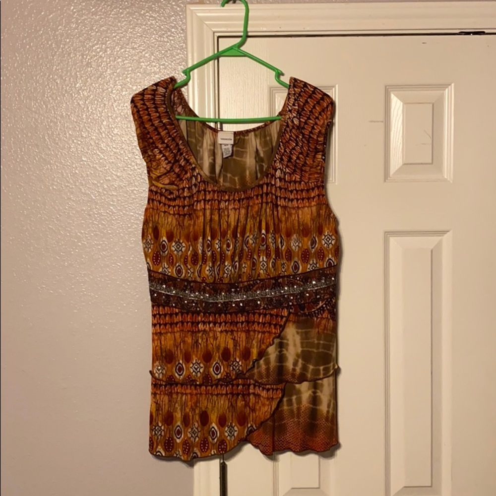 Venezia Cooper Brown Ladies Blouse SIZE 18/20